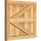 Ekena Millwork Framed Board-n-Batten Shutters w/Z-Bar, Rough Sawn Western Red Cedar, 21 1/2W x 19H, PR RBF06Z21X019RWR - alternate 3